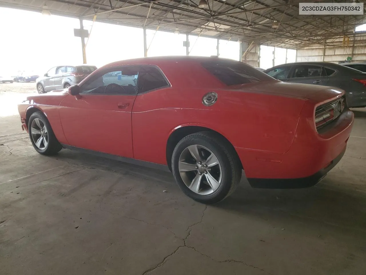 2015 Dodge Challenger Sxt VIN: 2C3CDZAG3FH750342 Lot: 75262034