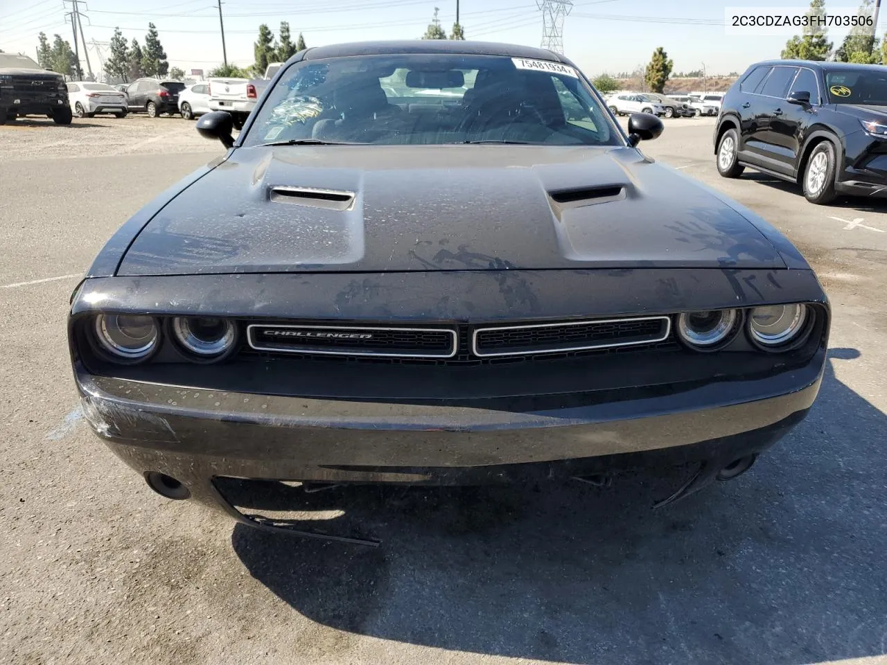 2015 Dodge Challenger Sxt VIN: 2C3CDZAG3FH703506 Lot: 75481934