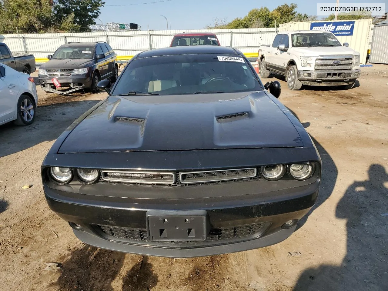 2015 Dodge Challenger Sxt Plus VIN: 2C3CDZBG3FH757712 Lot: 75850444