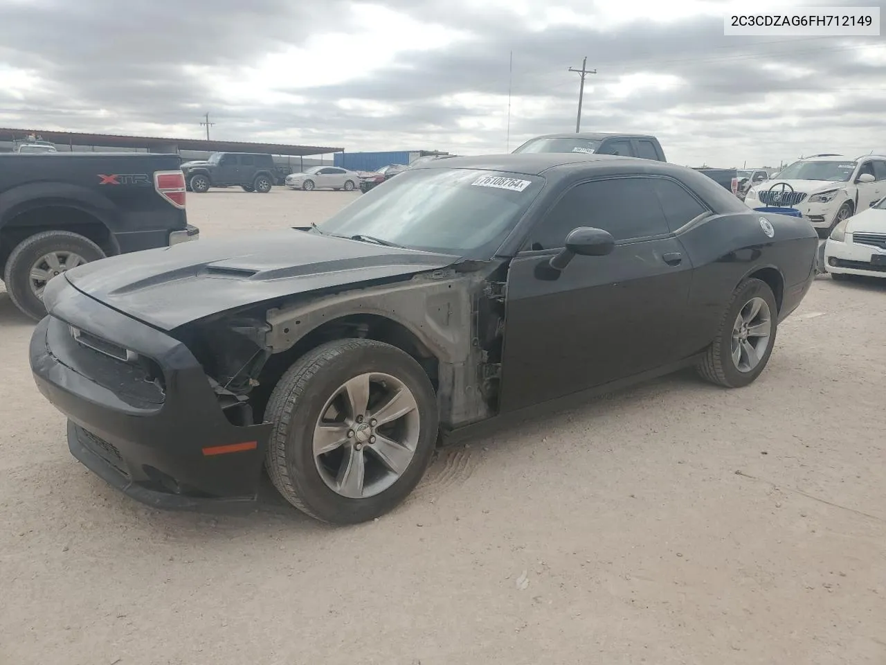 2015 Dodge Challenger Sxt VIN: 2C3CDZAG6FH712149 Lot: 76108764