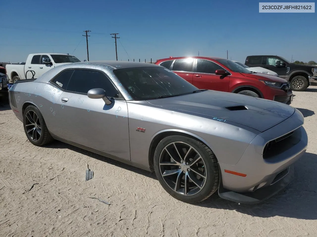 2015 Dodge Challenger R/T Scat Pack VIN: 2C3CDZFJ8FH821622 Lot: 76109734