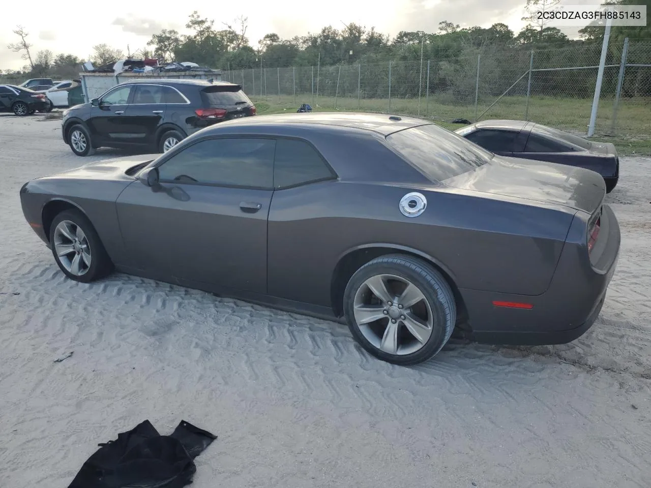 2015 Dodge Challenger Sxt VIN: 2C3CDZAG3FH885143 Lot: 76376494