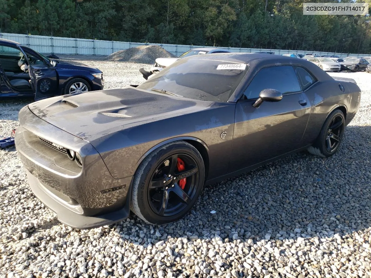 2C3CDZC91FH714017 2015 Dodge Challenger Srt Hellcat