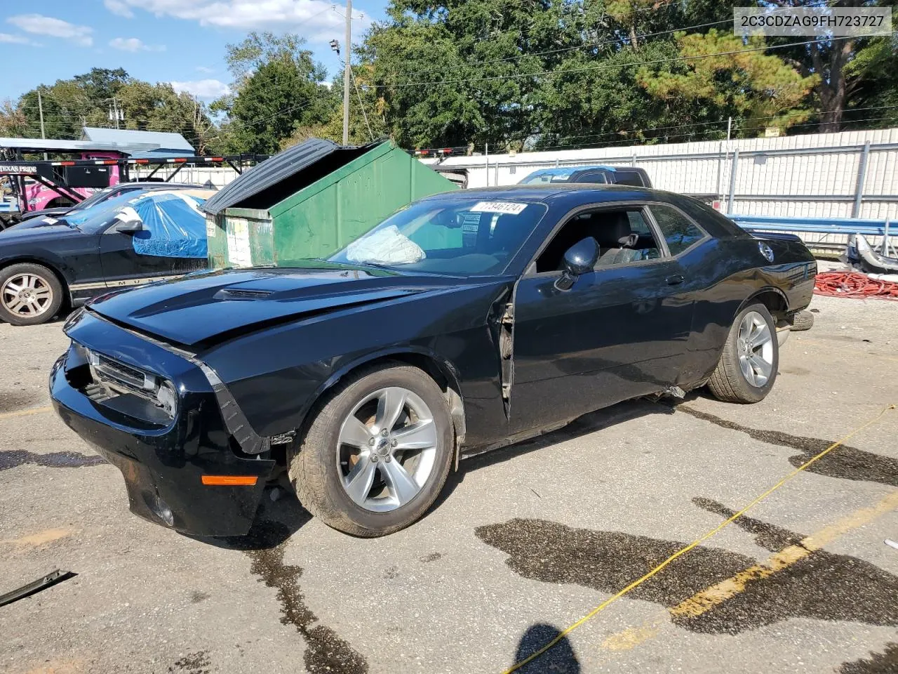 2015 Dodge Challenger Sxt VIN: 2C3CDZAG9FH723727 Lot: 77346124