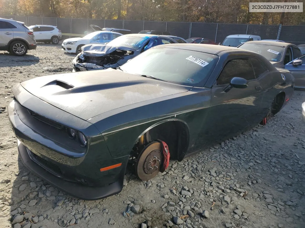 2015 Dodge Challenger Srt 392 VIN: 2C3CDZDJ7FH727881 Lot: 77797114