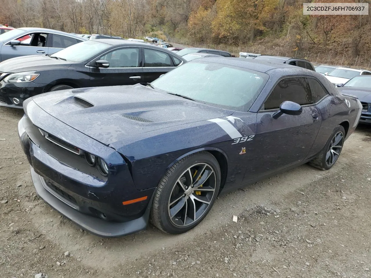 2015 Dodge Challenger R/T Scat Pack VIN: 2C3CDZFJ6FH706937 Lot: 78261284