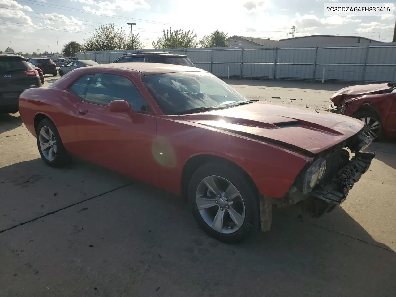 2015 Dodge Challenger Sxt VIN: 2C3CDZAG4FH835416 Lot: 78276304