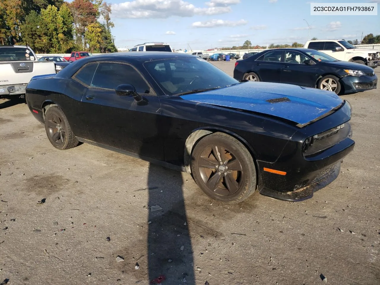 2015 Dodge Challenger Sxt VIN: 2C3CDZAG1FH793867 Lot: 78549364