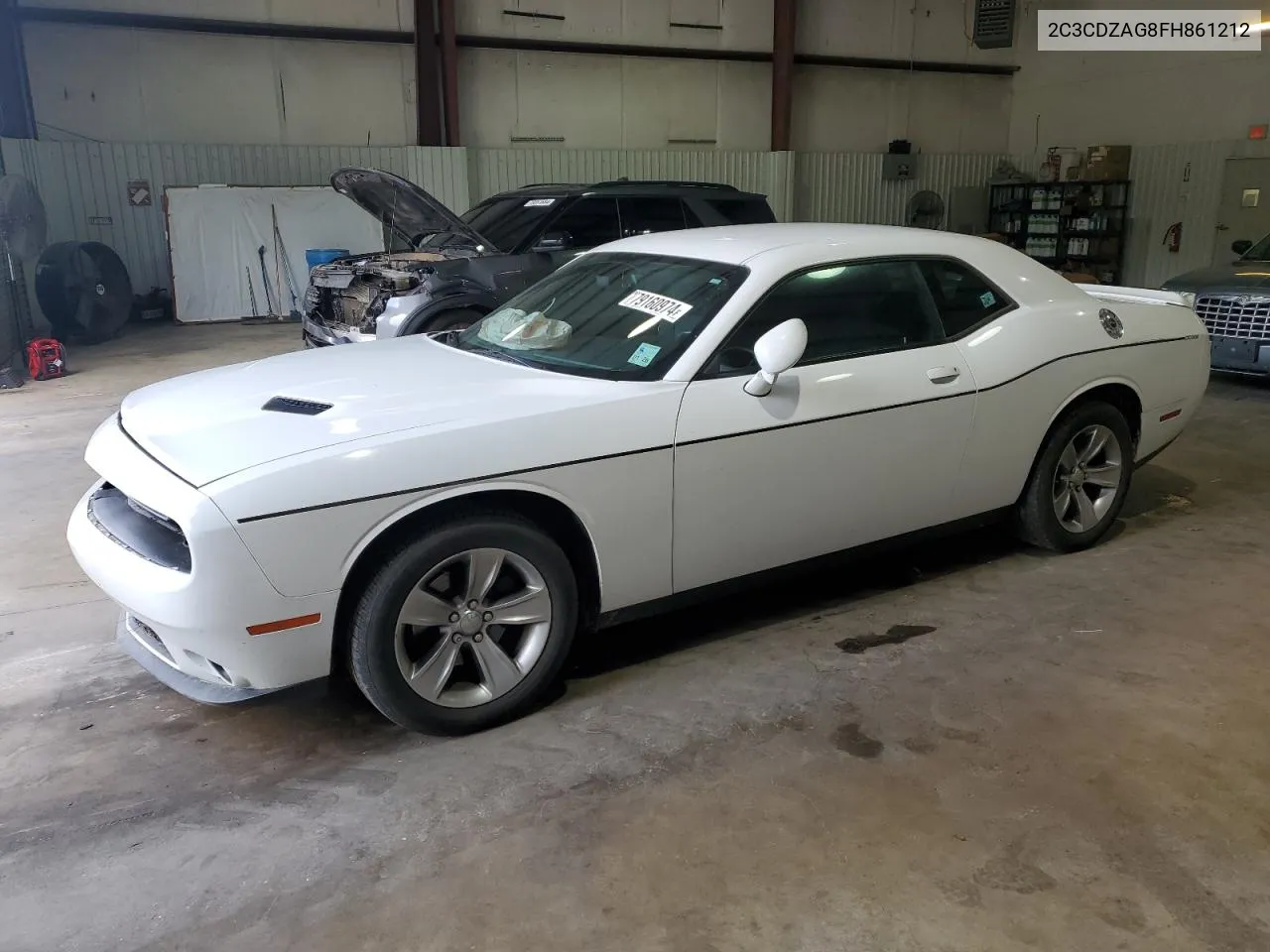 2015 Dodge Challenger Sxt VIN: 2C3CDZAG8FH861212 Lot: 79160974