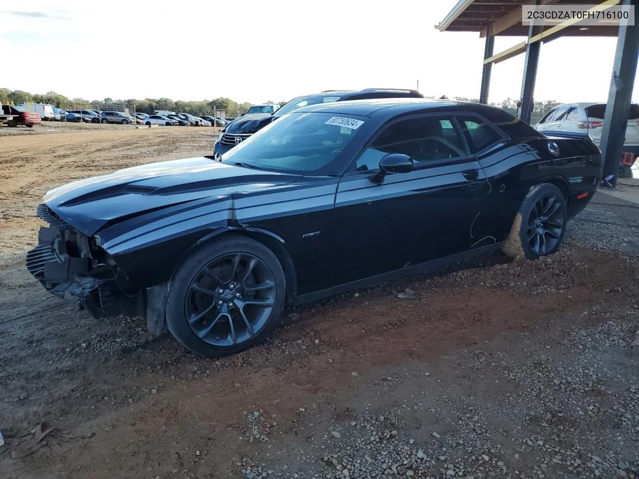 2015 Dodge Challenger Sxt VIN: 2C3CDZAT0FH716100 Lot: 80750634