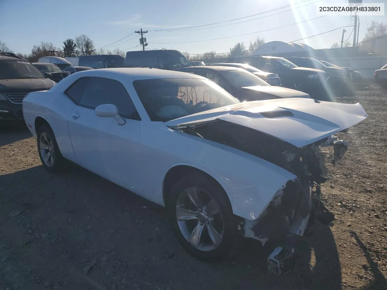 2015 Dodge Challenger Sxt VIN: 2C3CDZAG8FH833801 Lot: 80970834