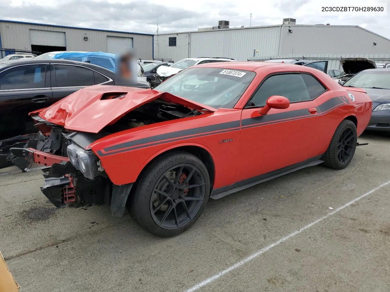 2016 Dodge Challenger R/T VIN: 2C3CDZBT7GH289630 Lot: 51387374