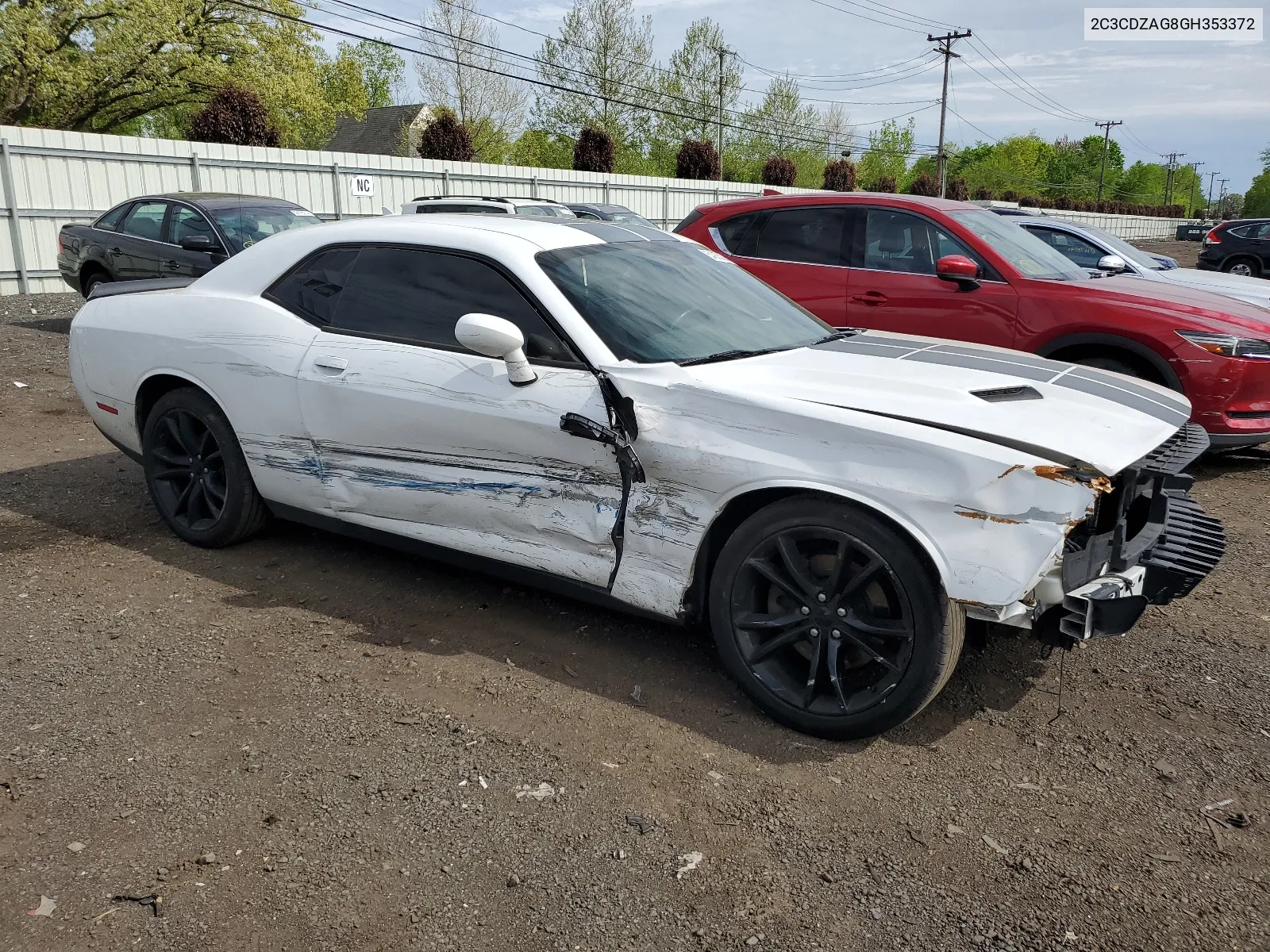 2016 Dodge Challenger Sxt VIN: 2C3CDZAG8GH353372 Lot: 54055324