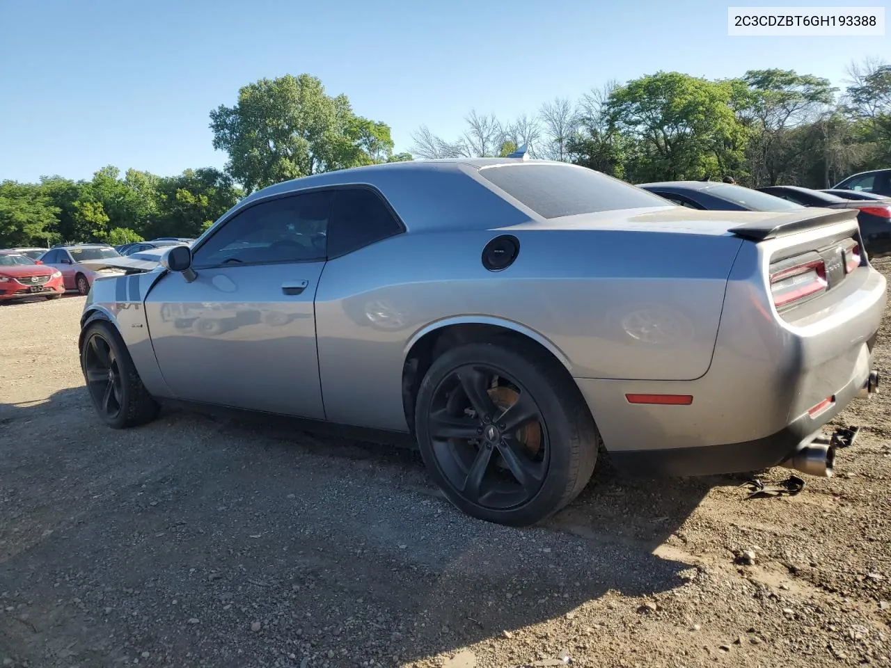 2C3CDZBT6GH193388 2016 Dodge Challenger R/T