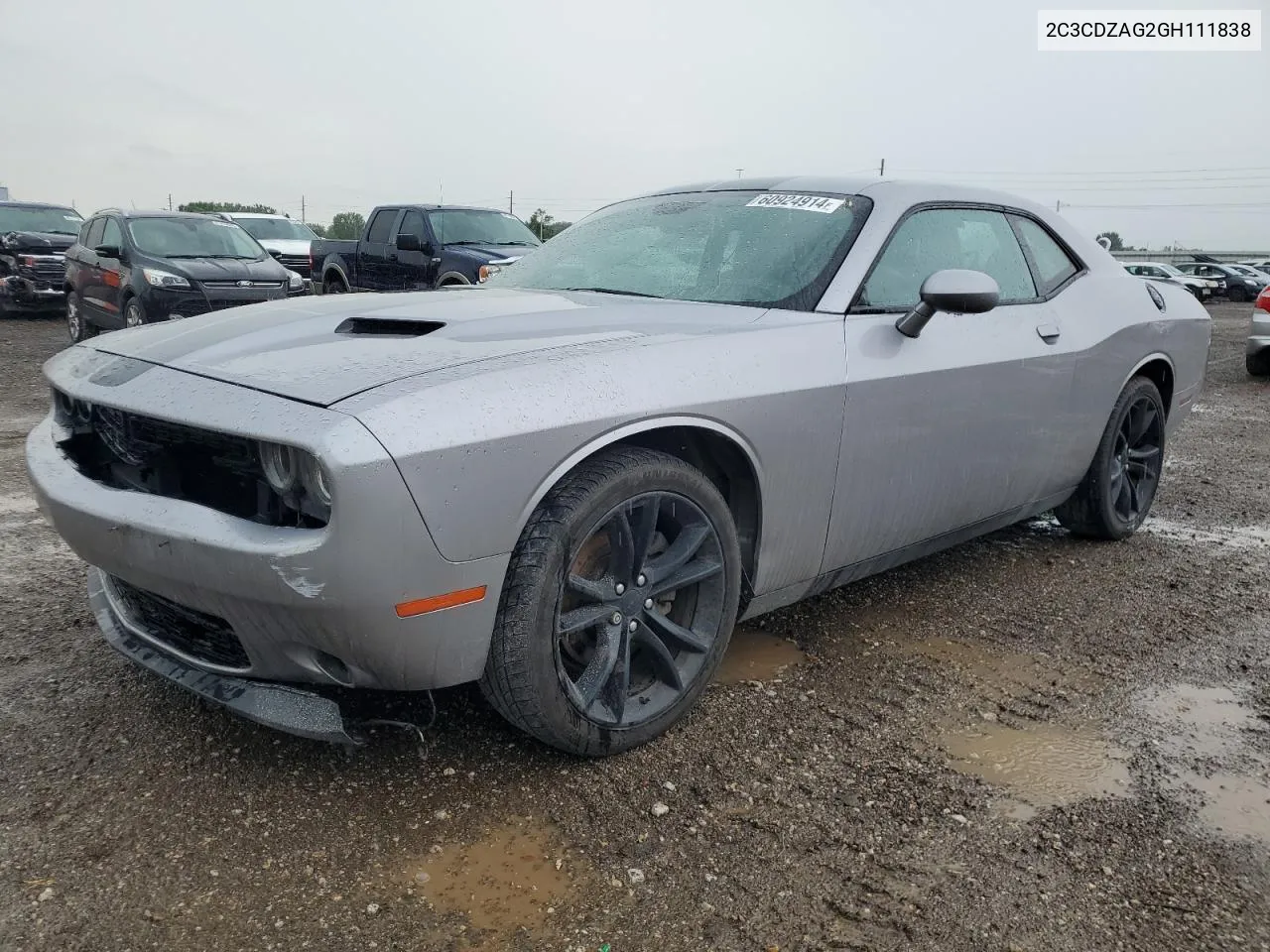 2016 Dodge Challenger Sxt VIN: 2C3CDZAG2GH111838 Lot: 60924914