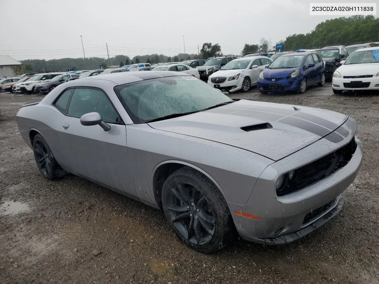 2016 Dodge Challenger Sxt VIN: 2C3CDZAG2GH111838 Lot: 60924914