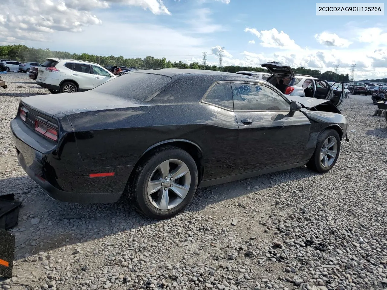 2C3CDZAG9GH125266 2016 Dodge Challenger Sxt