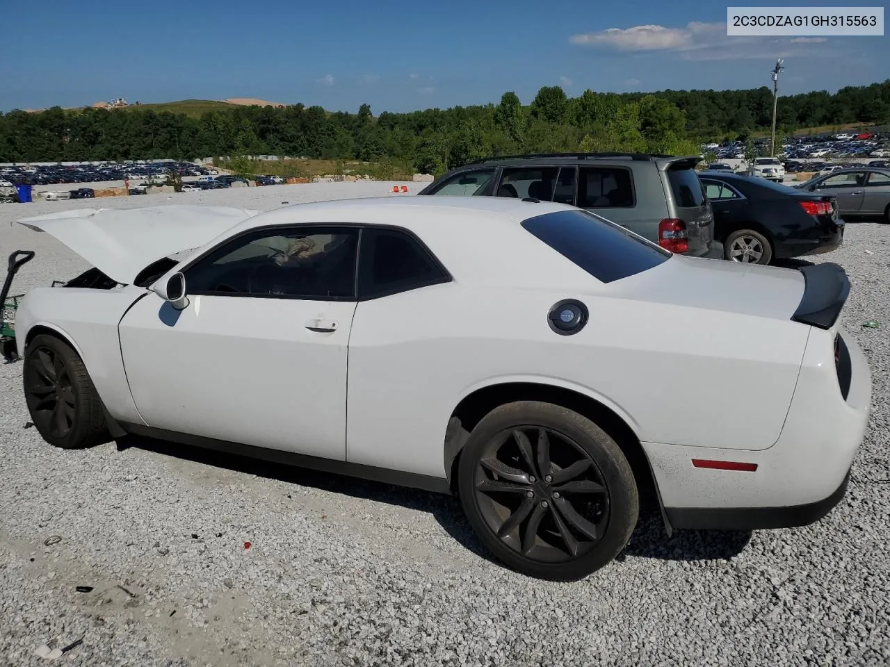 2016 Dodge Challenger Sxt VIN: 2C3CDZAG1GH315563 Lot: 62848044