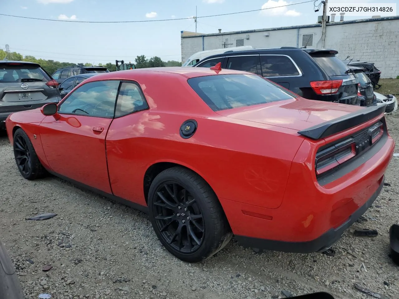 XC3CDZFJ7GH314826 2016 Dodge Challenger