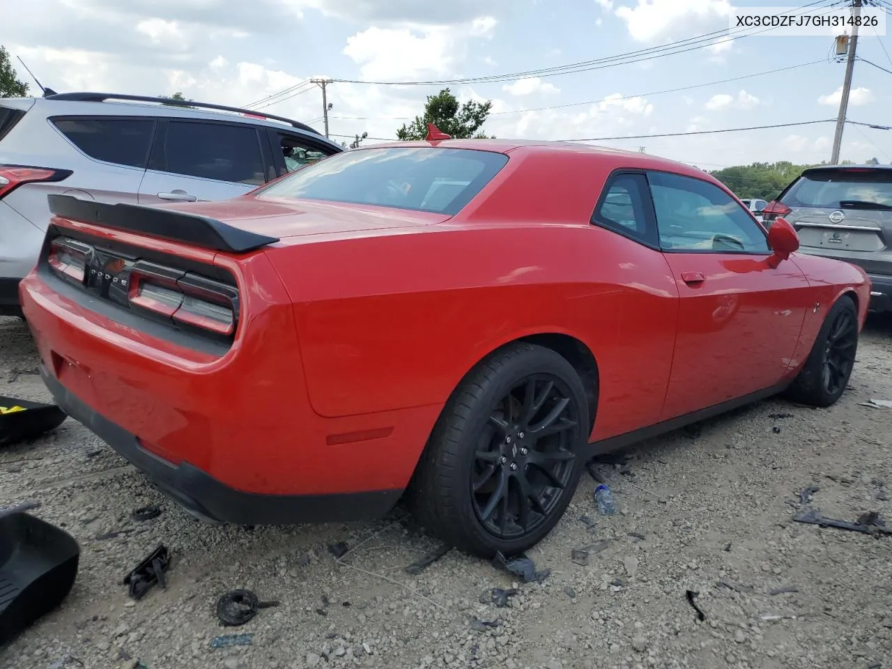 XC3CDZFJ7GH314826 2016 Dodge Challenger