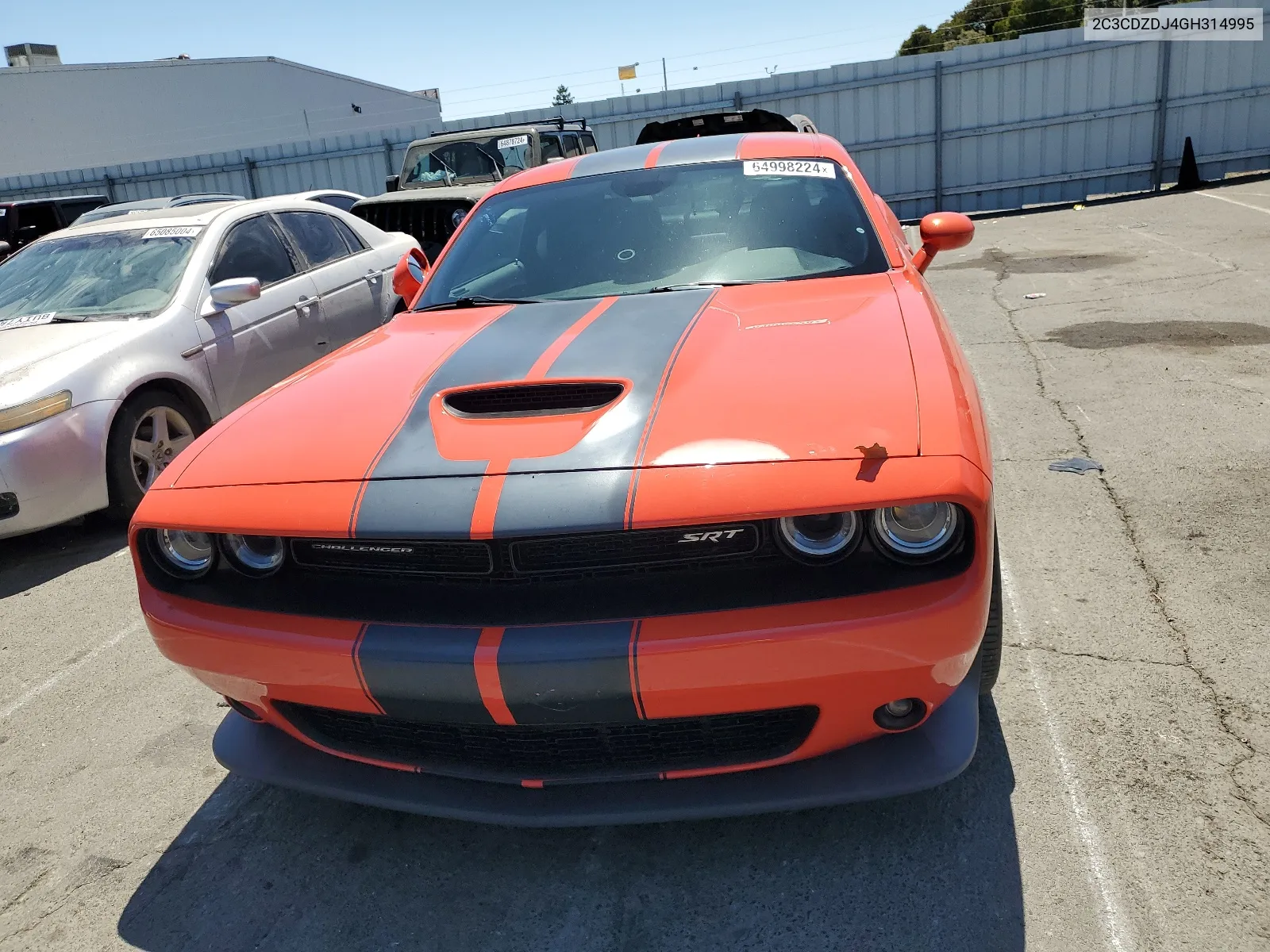 2016 Dodge Challenger Srt 392 VIN: 2C3CDZDJ4GH314995 Lot: 64998224