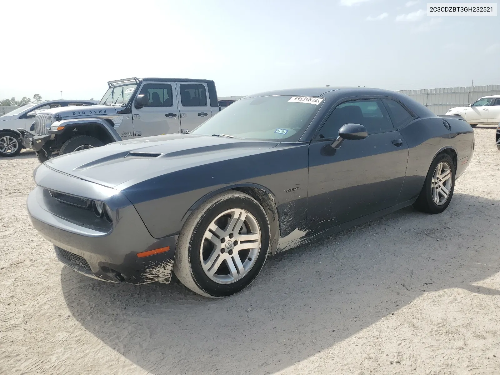 2016 Dodge Challenger R/T VIN: 2C3CDZBT3GH232521 Lot: 65639814