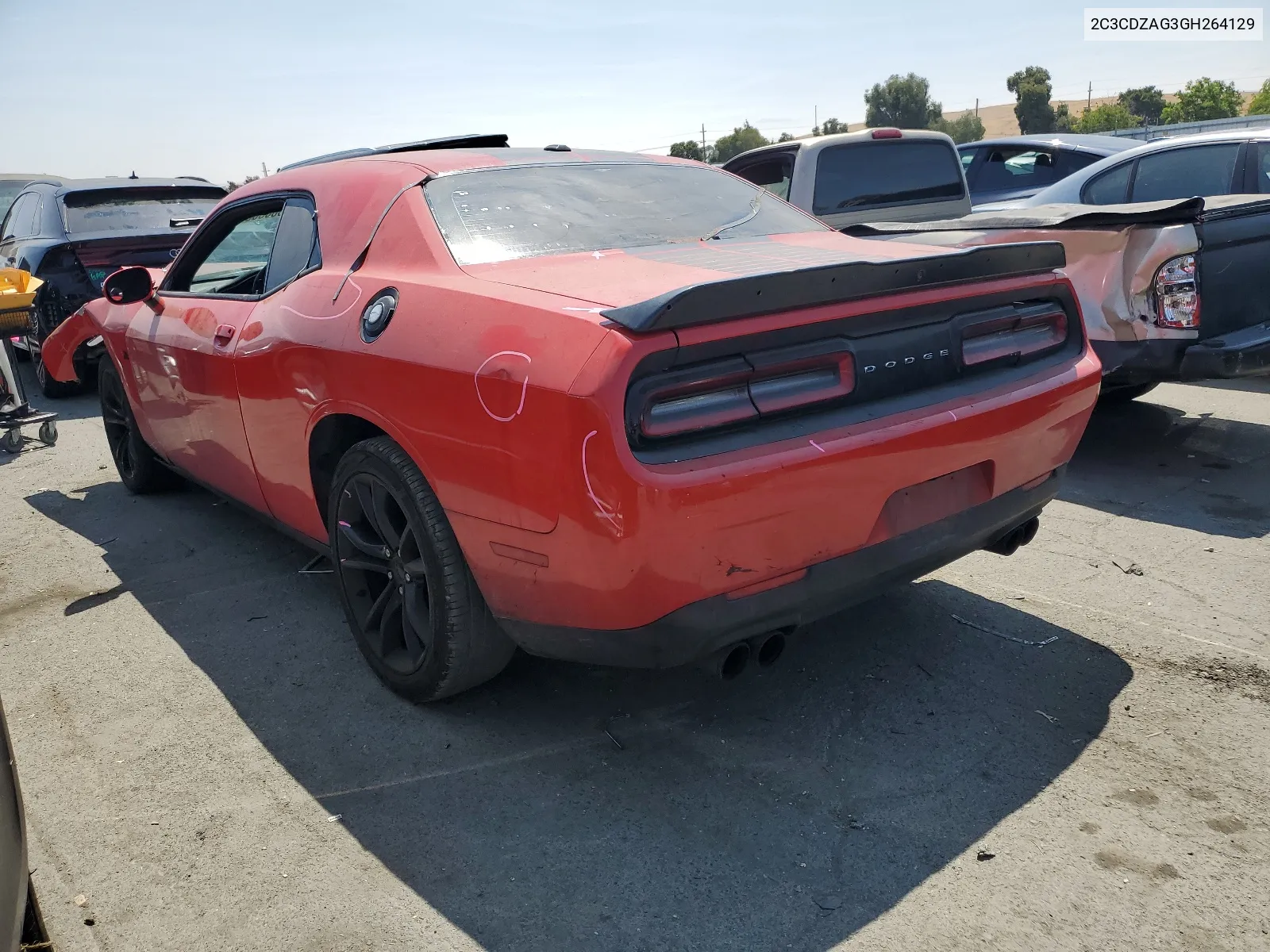 2016 Dodge Challenger Sxt VIN: 2C3CDZAG3GH264129 Lot: 66036094