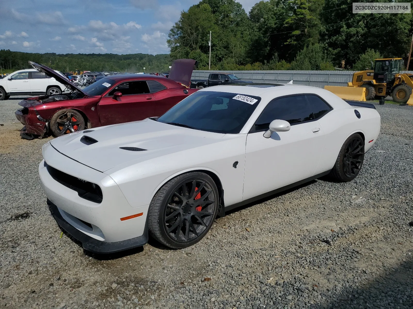 2016 Dodge Challenger Srt Hellcat VIN: 2C3CDZC92GH117184 Lot: 66152424