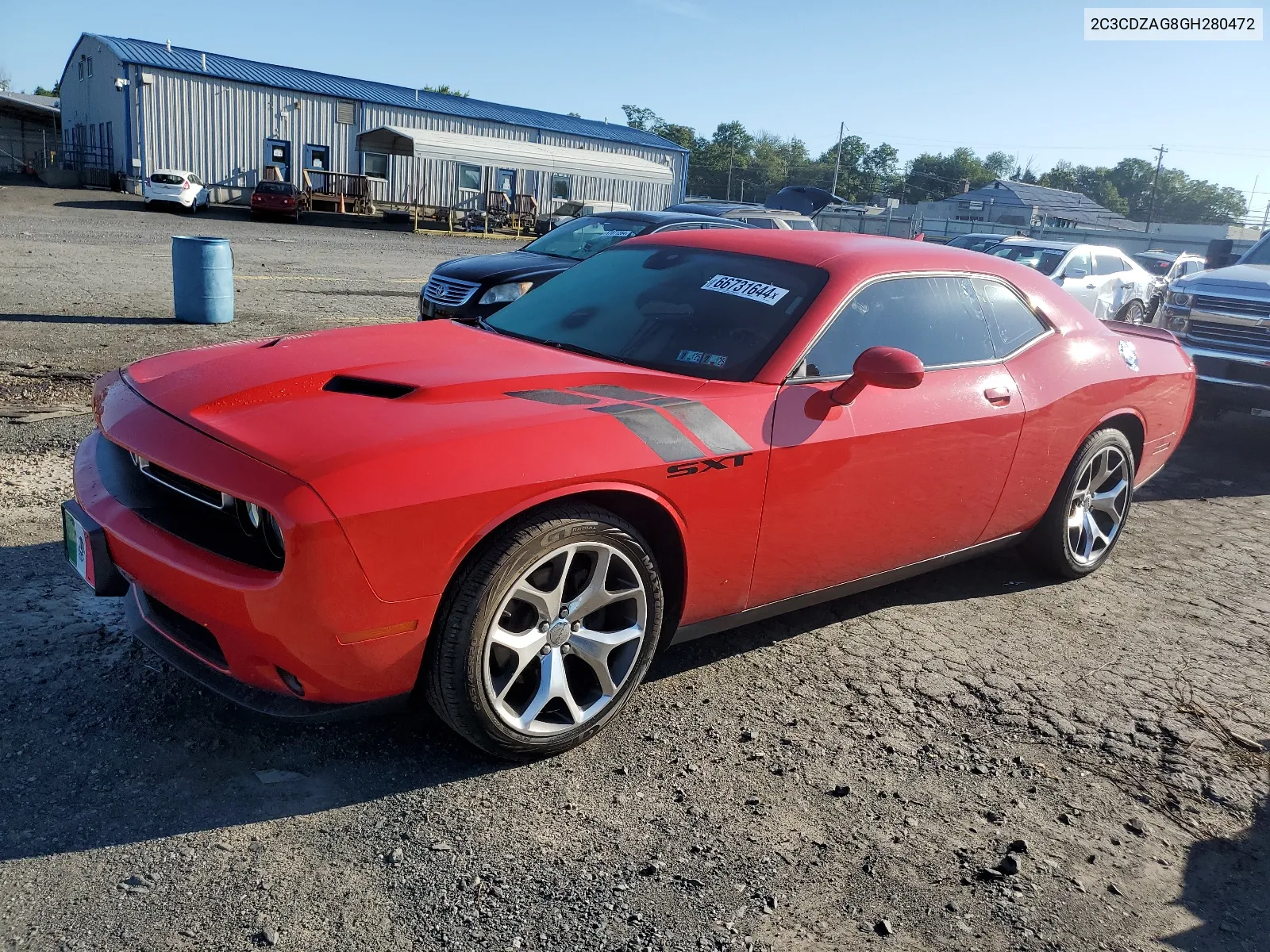 2C3CDZAG8GH280472 2016 Dodge Challenger Sxt