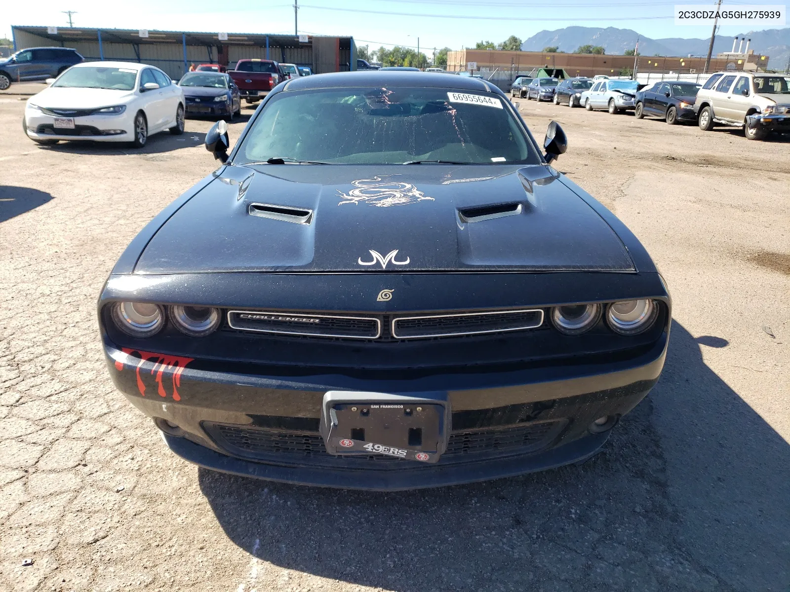 2C3CDZAG5GH275939 2016 Dodge Challenger Sxt