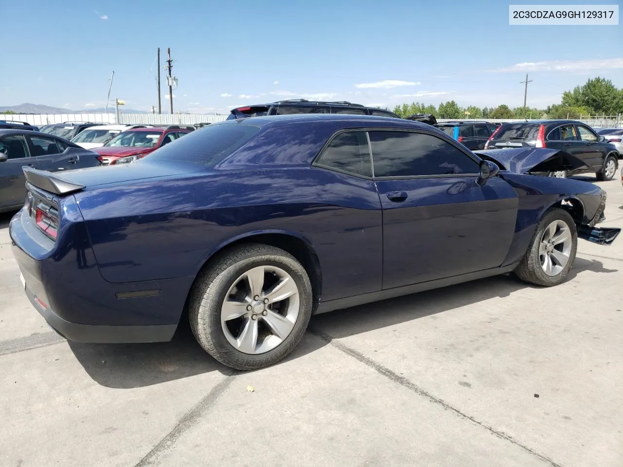 2C3CDZAG9GH129317 2016 Dodge Challenger Sxt