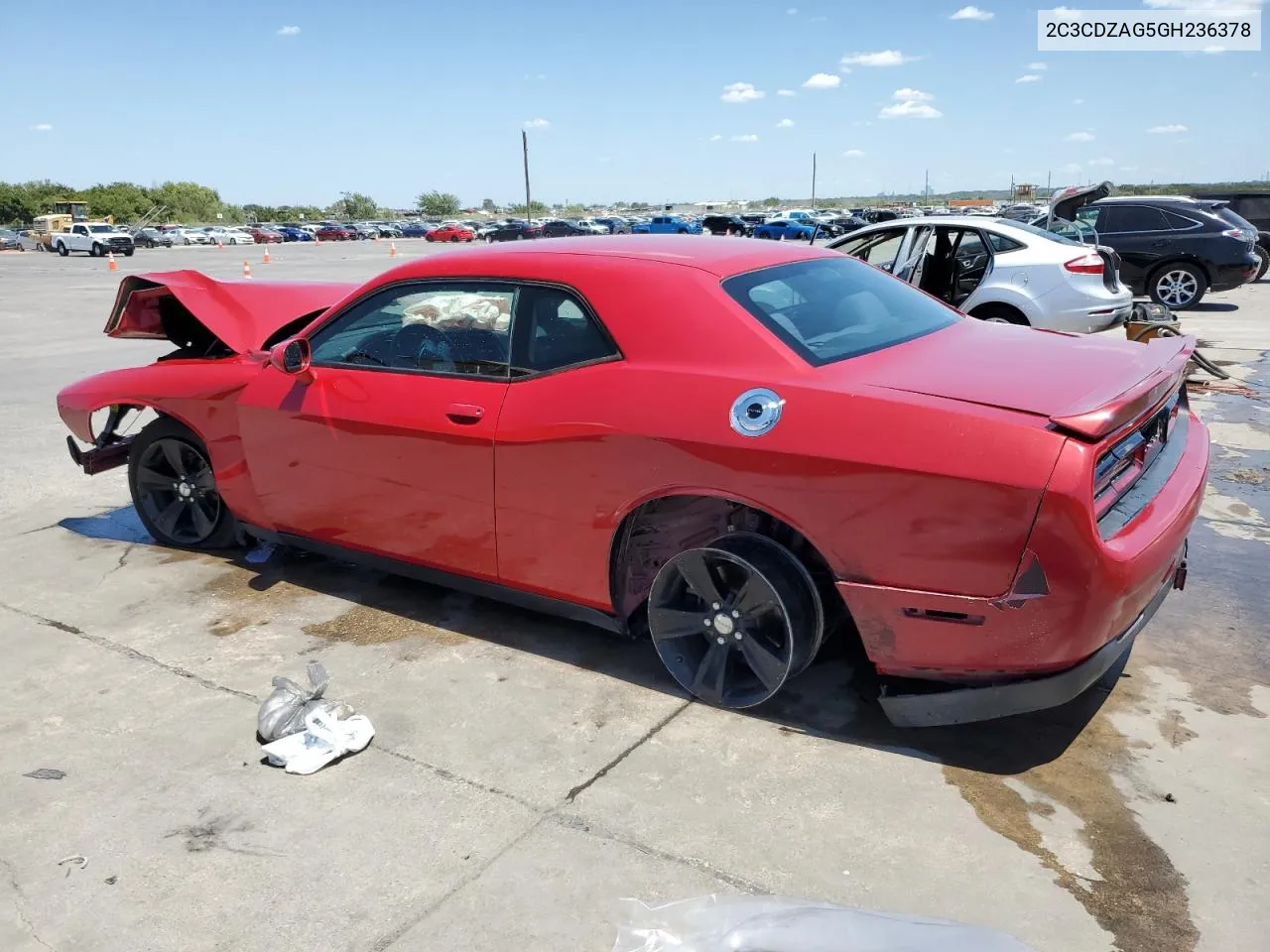 2016 Dodge Challenger Sxt VIN: 2C3CDZAG5GH236378 Lot: 67469224