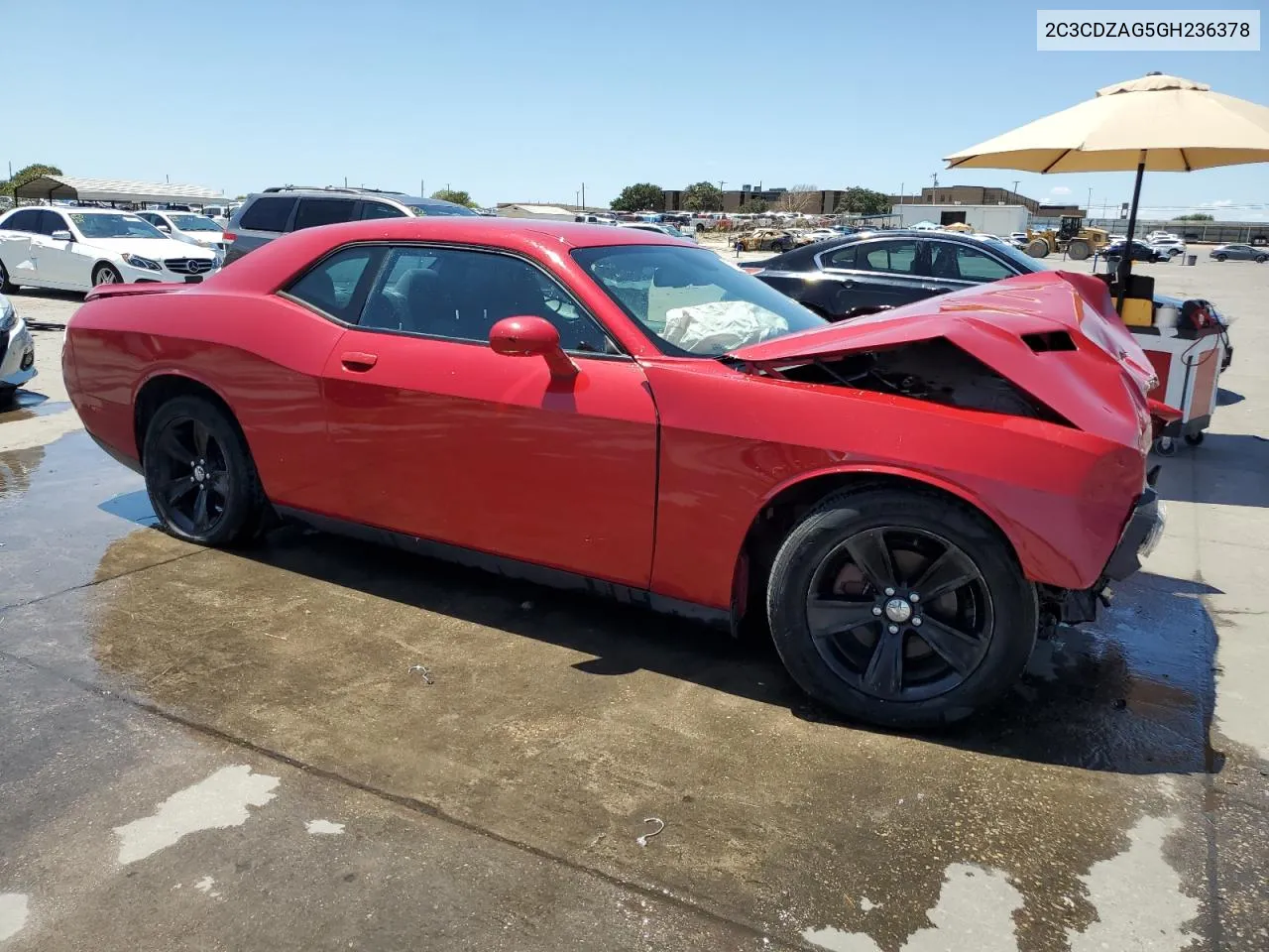 2016 Dodge Challenger Sxt VIN: 2C3CDZAG5GH236378 Lot: 67469224