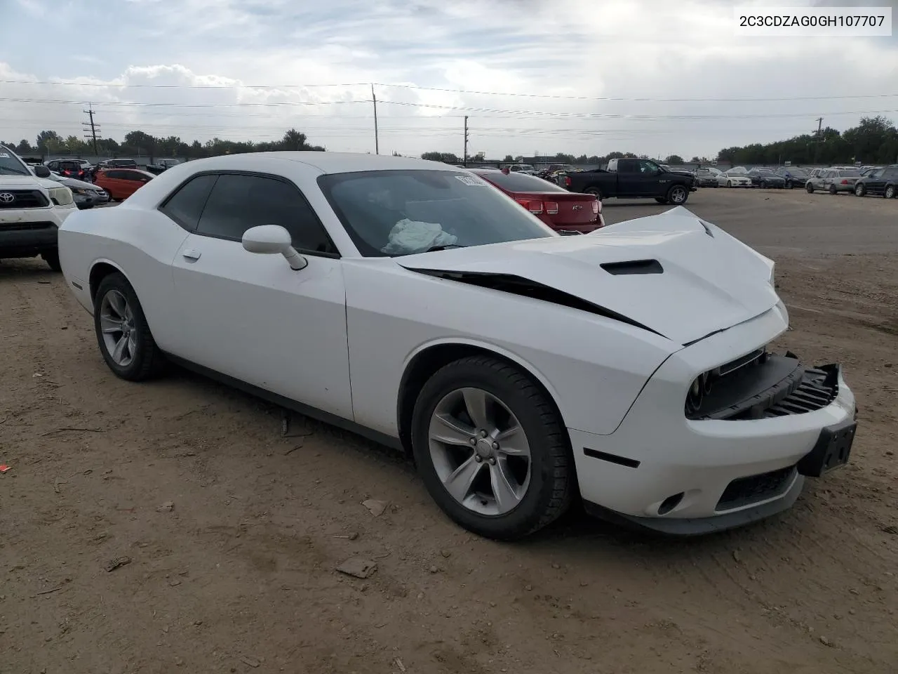 2C3CDZAG0GH107707 2016 Dodge Challenger Sxt