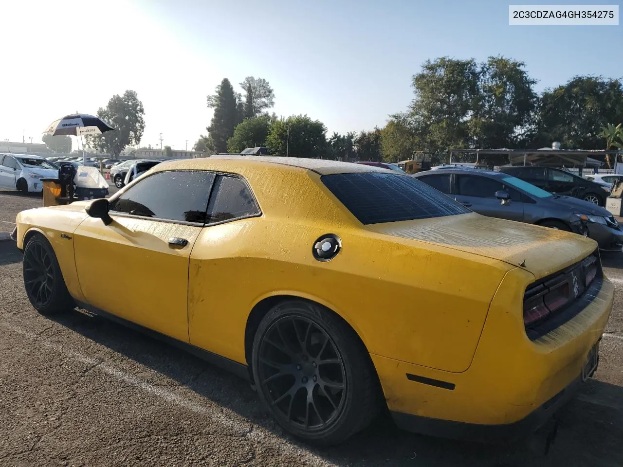 2C3CDZAG4GH354275 2016 Dodge Challenger Sxt