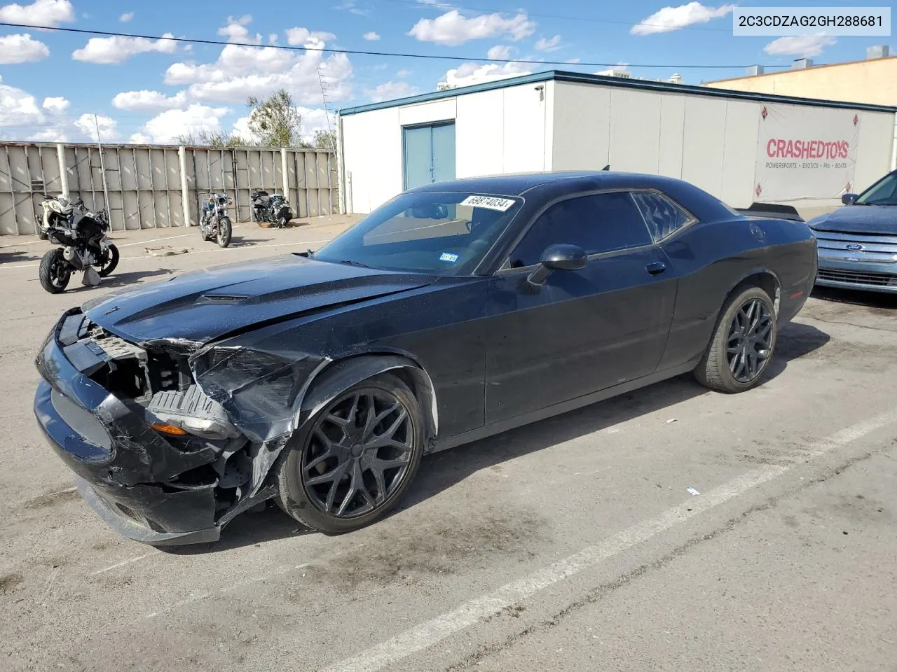 2C3CDZAG2GH288681 2016 Dodge Challenger Sxt