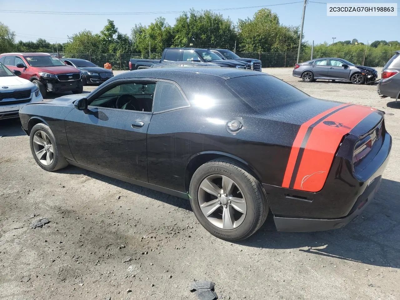 2016 Dodge Challenger Sxt VIN: 2C3CDZAG7GH198863 Lot: 69918884