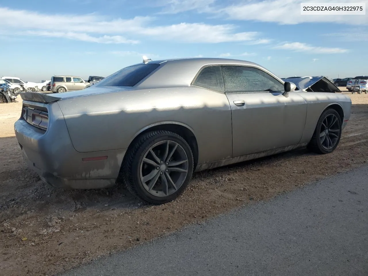 2016 Dodge Challenger Sxt VIN: 2C3CDZAG4GH322975 Lot: 69954344