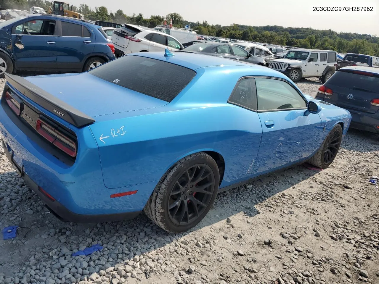 2C3CDZC97GH287962 2016 Dodge Challenger Srt Hellcat