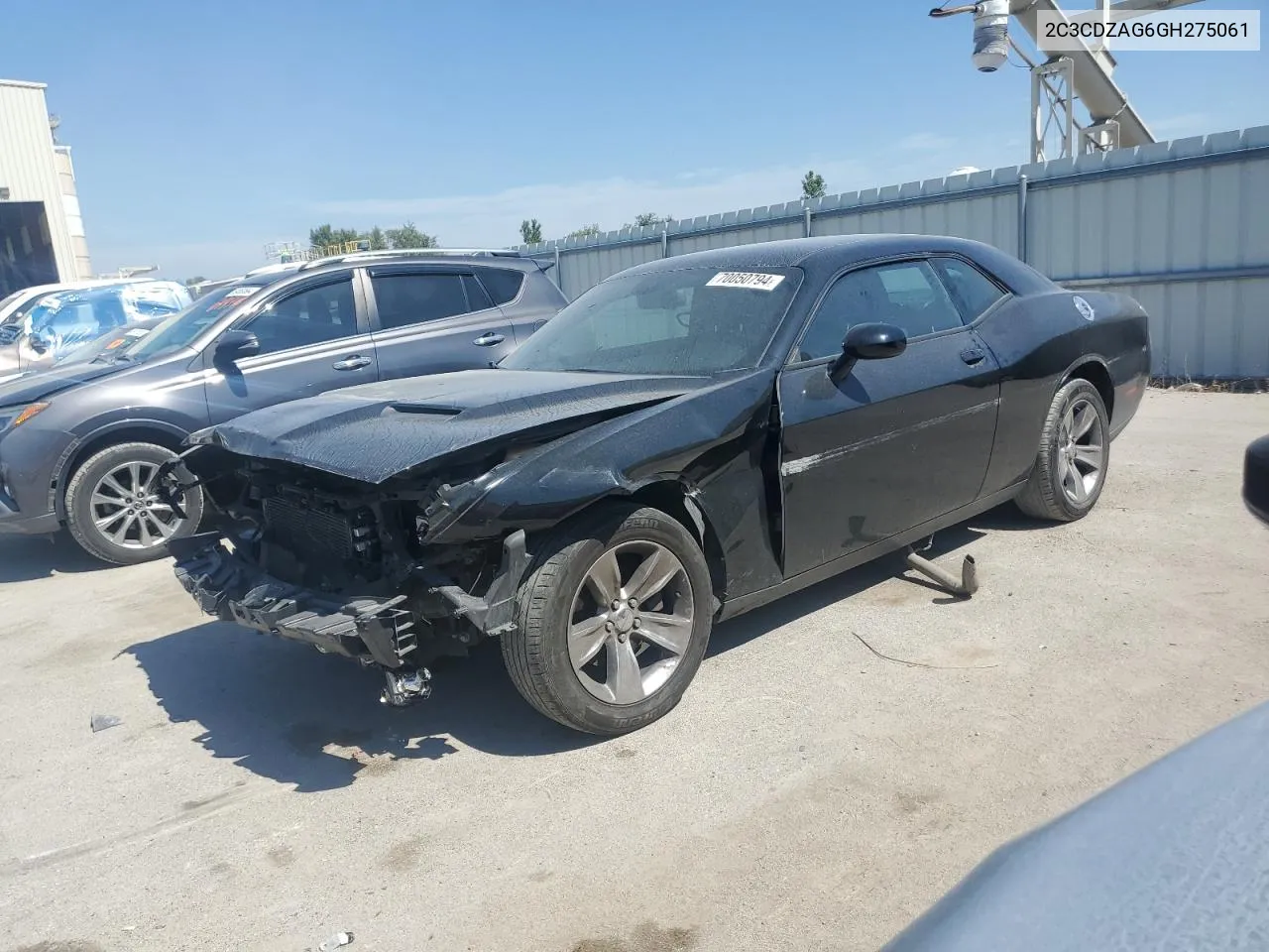 2016 Dodge Challenger Sxt VIN: 2C3CDZAG6GH275061 Lot: 70050794