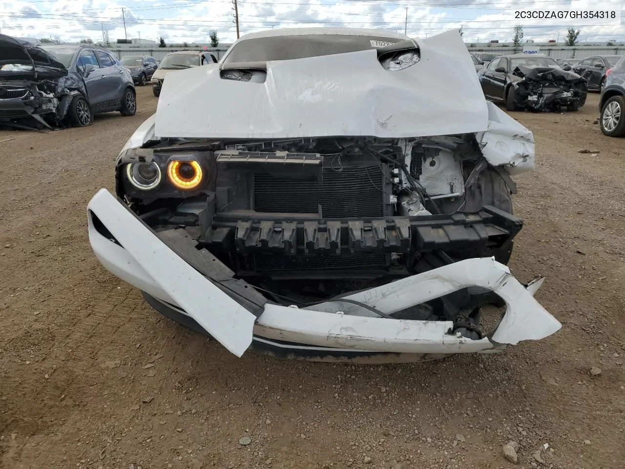 2016 Dodge Challenger Sxt VIN: 2C3CDZAG7GH354318 Lot: 70287804