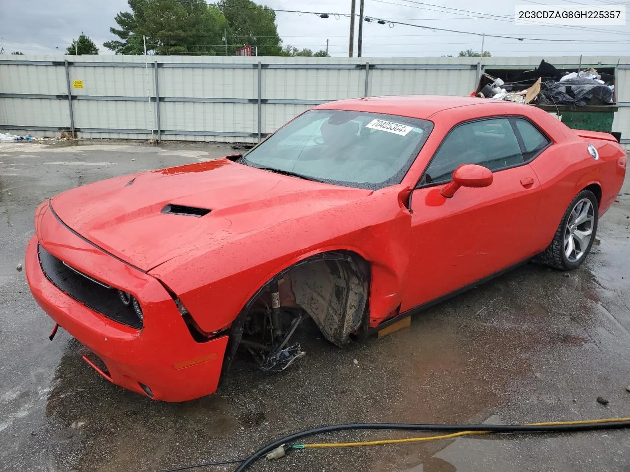 2016 Dodge Challenger Sxt VIN: 2C3CDZAG8GH225357 Lot: 70405364