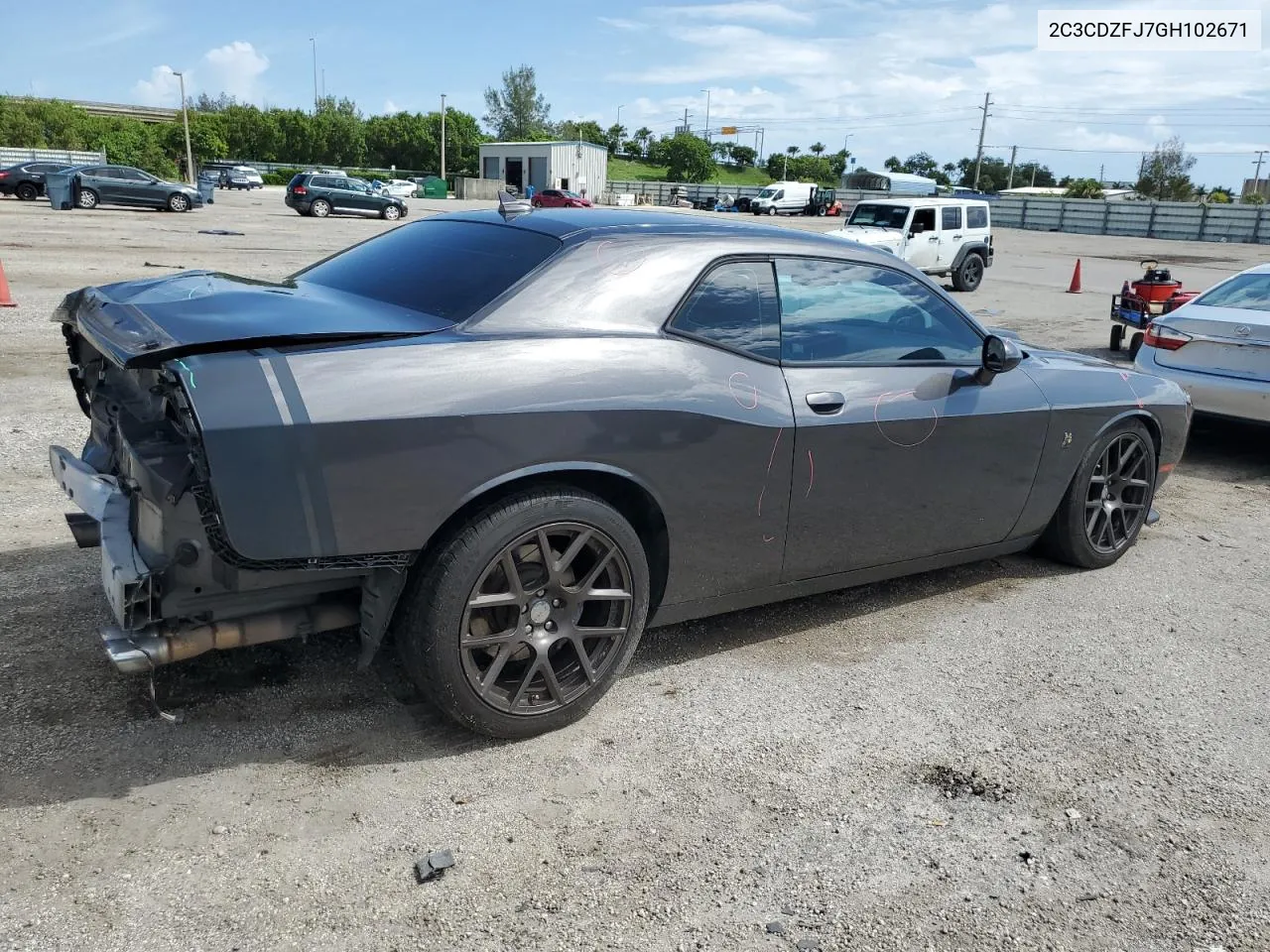 2C3CDZFJ7GH102671 2016 Dodge Challenger R/T Scat Pack