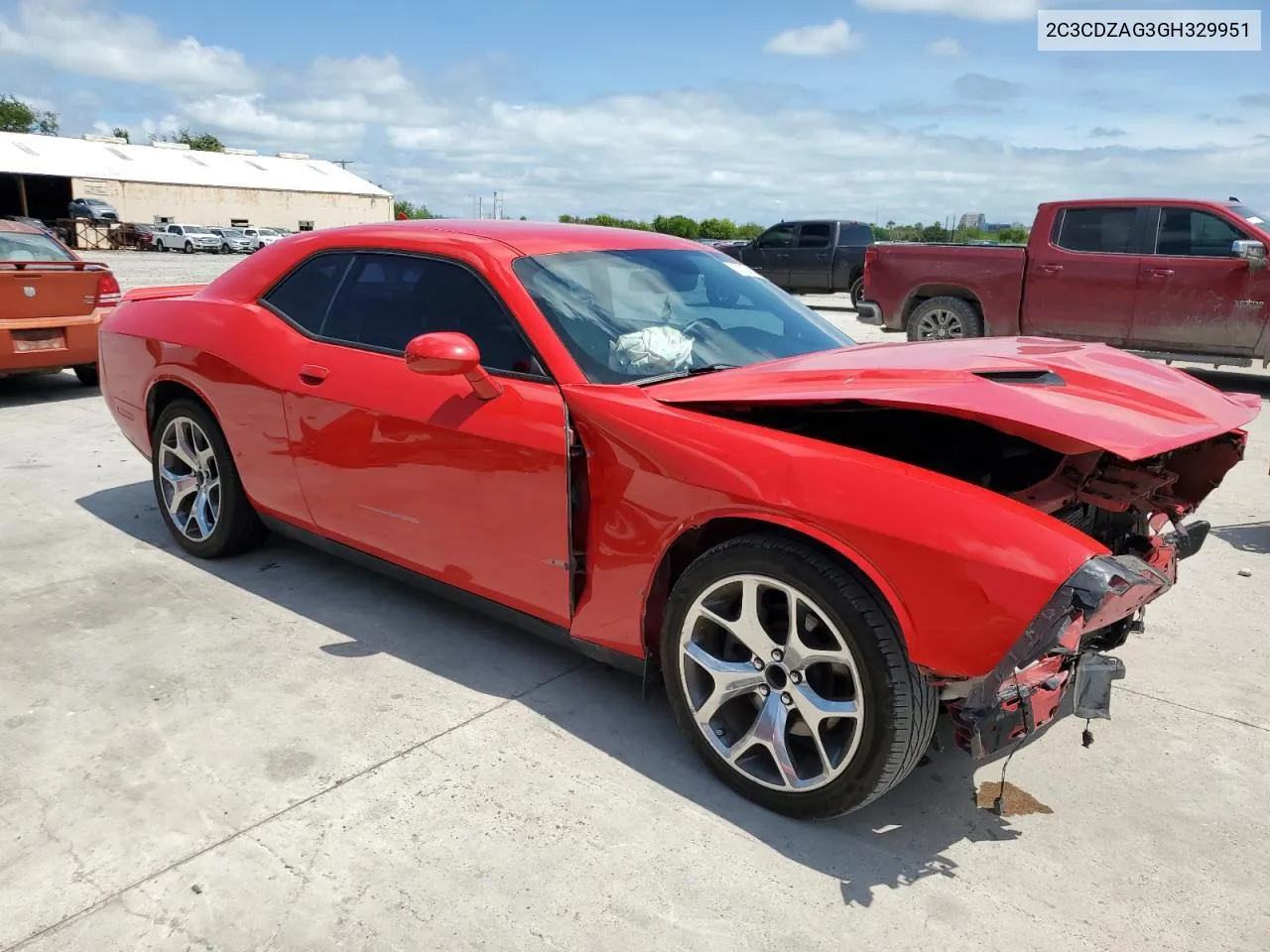 2C3CDZAG3GH329951 2016 Dodge Challenger Sxt