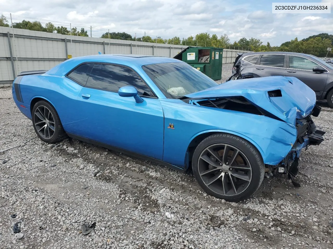 2016 Dodge Challenger R/T Scat Pack VIN: 2C3CDZFJ1GH236334 Lot: 71587664