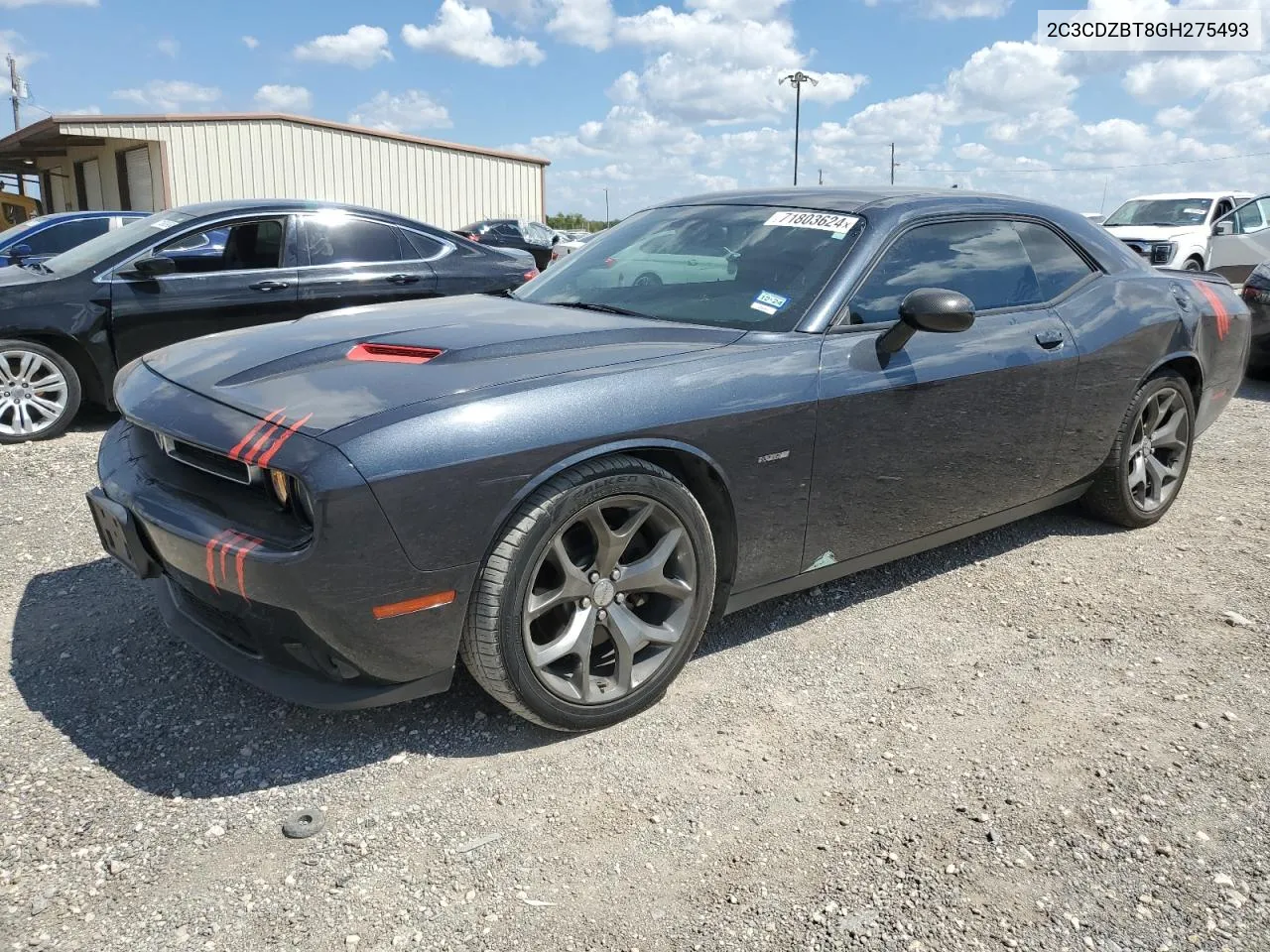 2016 Dodge Challenger R/T VIN: 2C3CDZBT8GH275493 Lot: 71803624