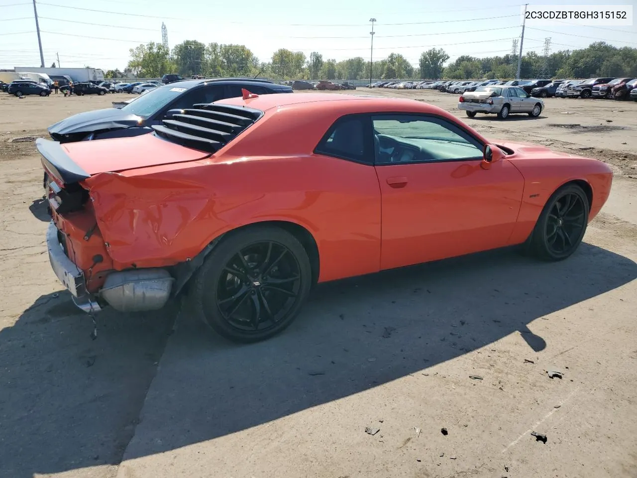 2C3CDZBT8GH315152 2016 Dodge Challenger R/T