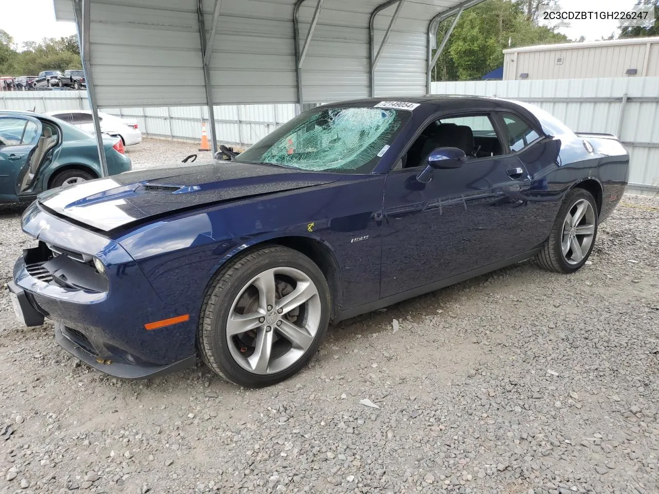 2016 Dodge Challenger R/T VIN: 2C3CDZBT1GH226247 Lot: 72149054