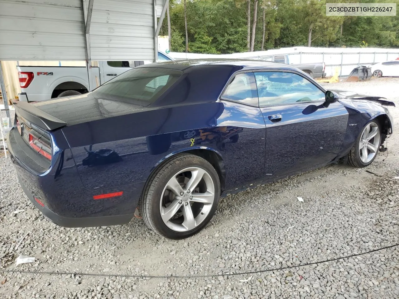 2016 Dodge Challenger R/T VIN: 2C3CDZBT1GH226247 Lot: 72149054