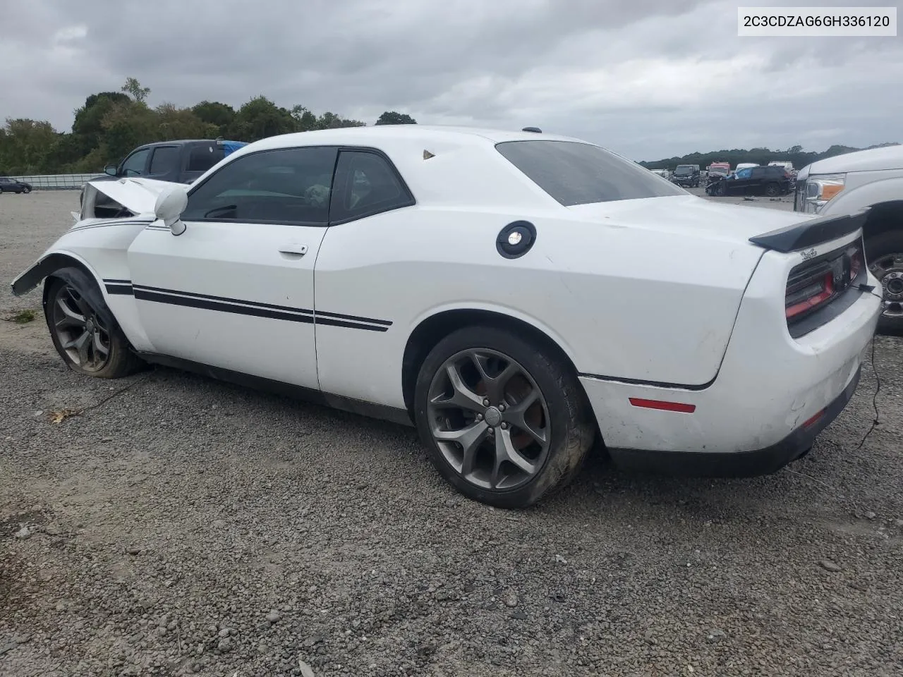 2016 Dodge Challenger Sxt VIN: 2C3CDZAG6GH336120 Lot: 72305334